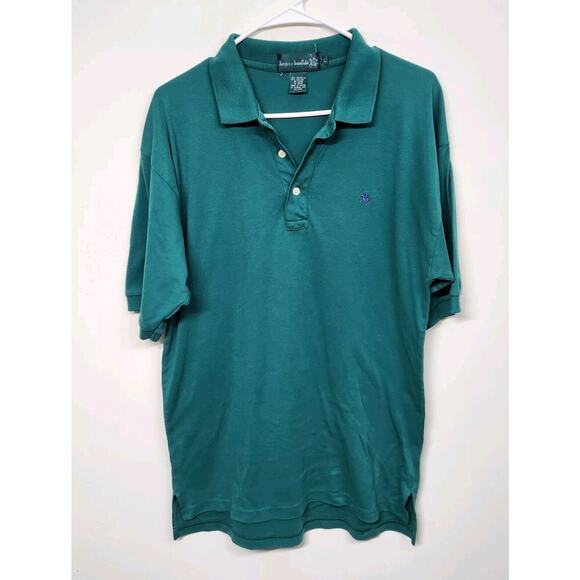 Vintage Knights Of The Round Table Polo Shirt Men's Large Green 1375 - Picture 1 of 9